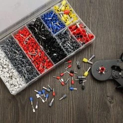IRISFR Lilaris 1800 Pcs Boîtes à Bornes Sertir Isolées Embouts De Câblage Câble De Cosses 0,5-10,00 Mm² Pour Pince Électricien -Soudure à larc Sales Store 58807748 5