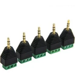 IRISFR Lilaris Adaptateur (Lot De 2) Jack 3,5 Mm Vers Bornier à Vis, Connecteur Jack Mâles Stéréo TRS De 3.5mm à 3 Pôles Adaptateur De Réparation Sans Soudure Pour Câble Aux, Câblage Stéréo Et Câble D'Extension IR -Soudure à larc Sales Store 58807749 4