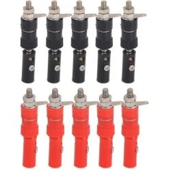 IRISFR Lilaris 4 Mm Fiche Banane Audio Speaker Wire Connecteur De Câble,4mm Connecteurs Isolee De Prise Socket Pour Câbles De Haut-parleur, Plaque Murale Et Plus+Tester La Pince Crocodile，30 Pièces -Soudure à larc Sales Store 58807753 4