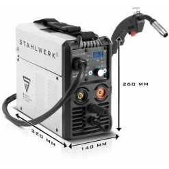 STAHLWERK MIG MAG 160 M Poste à Souder IGBT Appareil Combiné 5 En 1 Entièrement Synergique Avec Véritable 160 Ampères / Fil Fourré, MIG MAG, ARC MMA, Lift TIG -Soudure à larc Sales Store 59899663 4