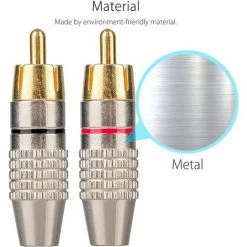 MACARON RCA Connecteur Male,Connecteurs Audio Vidéo RCA,RCA Terminal Connecteur Audio,RCA Connecteur à Sans Soudure,Connecteurs RCA Plug Jack(16pcs)LO-Ron 7 MACARON RCA Connecteur Male,Connecteurs Audio Vidéo RCA,RCA Terminal Connecteur Audio,RCA Connecteur à Sans Soudure,Connecteurs RCA Plug Jack(16pcs)LO-Ron -Soudure à larc Sales Store 60414058 3