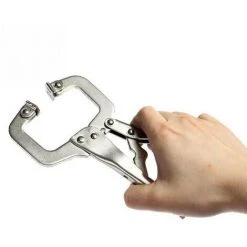 MACARON Lot De 2 Colliers De Serrage De Avec Patins Pivotants En Acier Pince étau De Soudage（170*85*15mm）LO-Ron -Soudure à larc Sales Store 61308317 3