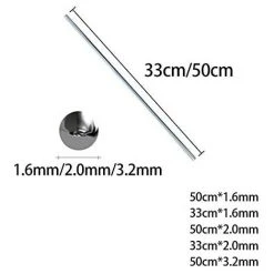 TINOR Baguette De Soudure, 50 Pièces électrodes De Soudage Soudure En Aluminium à Basse Température De 2,0 Mm - Tiges De Soudure Faciles à Fondre - Résistance à La Corrosion (33 Cm) 9 TINOR Baguette De Soudure, 50 Pièces électrodes De Soudage Soudure En Aluminium à Basse Température De 2,0 Mm - Tiges De Soudure Faciles à Fondre - Résistance à La Corrosion (33 Cm) -Soudure à larc Sales Store 64032105 5