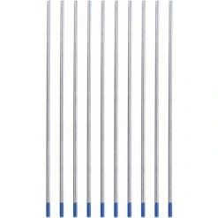 Ensoleillé 10 Pièces électrodes De Tungstène De Soudage. Pointe Bleue D'électrode Lanthane 1.0/1.6/2.4mm. Tige D'électrode De Tungstène De Soudage De Qualité Supérieure Lanthane à 2%(2.4 X 150 Mm) -Soudure à larc Sales Store 64882649 3