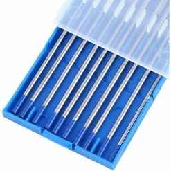 Ensoleillé 10 Pièces électrodes De Tungstène De Soudage. Pointe Bleue D'électrode Lanthane 1.0/1.6/2.4mm. Tige D'électrode De Tungstène De Soudage De Qualité Supérieure Lanthane à 2%(2.4 X 150 Mm) -Soudure à larc Sales Store 64882649 5