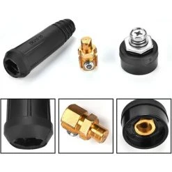 Soudage Câble Panneau Connecteur ，1 Pcs Prise De Panneau Adaptateur Rapide(DKJ10-25 Noir) 56Vingt -Soudure à larc Sales Store 64935847 3