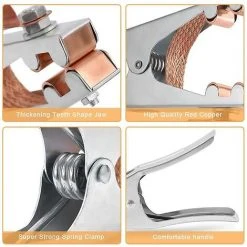 BDD Clip De Mise à La Terre, 1 Clip De Mise à La Terre De Soudage, équipement De Soudage Professionnel Durable, Adapté à La Plupart Des Machines à Souder -Soudure à larc Sales Store 65376733 4