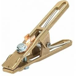 OSQI 260A Laiton A-forme Soudage Au Sol Pince De Terre Soudeur Terre Câble De Terre Cuivre Grip Clip Pince Pour Machine à Souder (260A)
