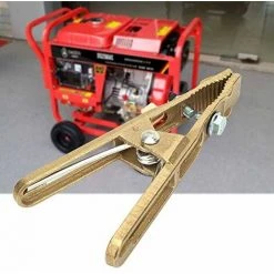 OSQI 260A Laiton A-forme Soudage Au Sol Pince De Terre Soudeur Terre Câble De Terre Cuivre Grip Clip Pince Pour Machine à Souder (260A) -Soudure à larc Sales Store 65507040 5