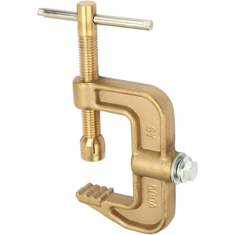 OSQI Pince De Terre De Soudage, Matériau En Laiton 500A Pince De Terre De Soudage Au Sol Classique En Forme De G Pour Machine à Souder, Pince De Terre C 2 OSQI Pince De Terre De Soudage, Matériau En Laiton 500A Pince De Terre De Soudage Au Sol Classique En Forme De G Pour Machine à Souder, Pince De Terre C – Image 2