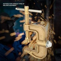 OSQI Pince De Terre De Soudage, Matériau En Laiton 500A Pince De Terre De Soudage Au Sol Classique En Forme De G Pour Machine à Souder, Pince De Terre C 9 OSQI Pince De Terre De Soudage, Matériau En Laiton 500A Pince De Terre De Soudage Au Sol Classique En Forme De G Pour Machine à Souder, Pince De Terre C -Soudure à larc Sales Store 65507161 5
