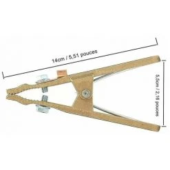 Ensoleillé Laiton Pince De Masse,- Pince De Terre à Souder Pour Souduremise à La Terre De Câble Pour La Machine De Soudure (260A) -Soudure à larc Sales Store 66537917 3
