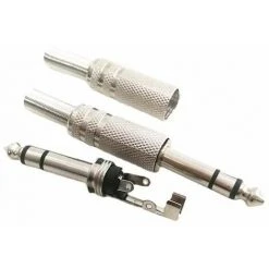 5pcs Jack Prise Jack 6,35mm Male à Souder Stéréo Fiche Male Connecteur Soudure 100% Métal,Yeurié -Soudure à larc Sales Store 68351849 3